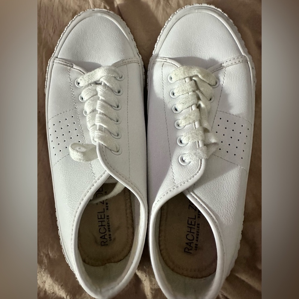 Rachel Zoe Women's White Low Top Sneakers Size 7.5